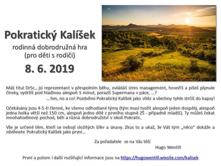 Pokratický Kalíšek 2019